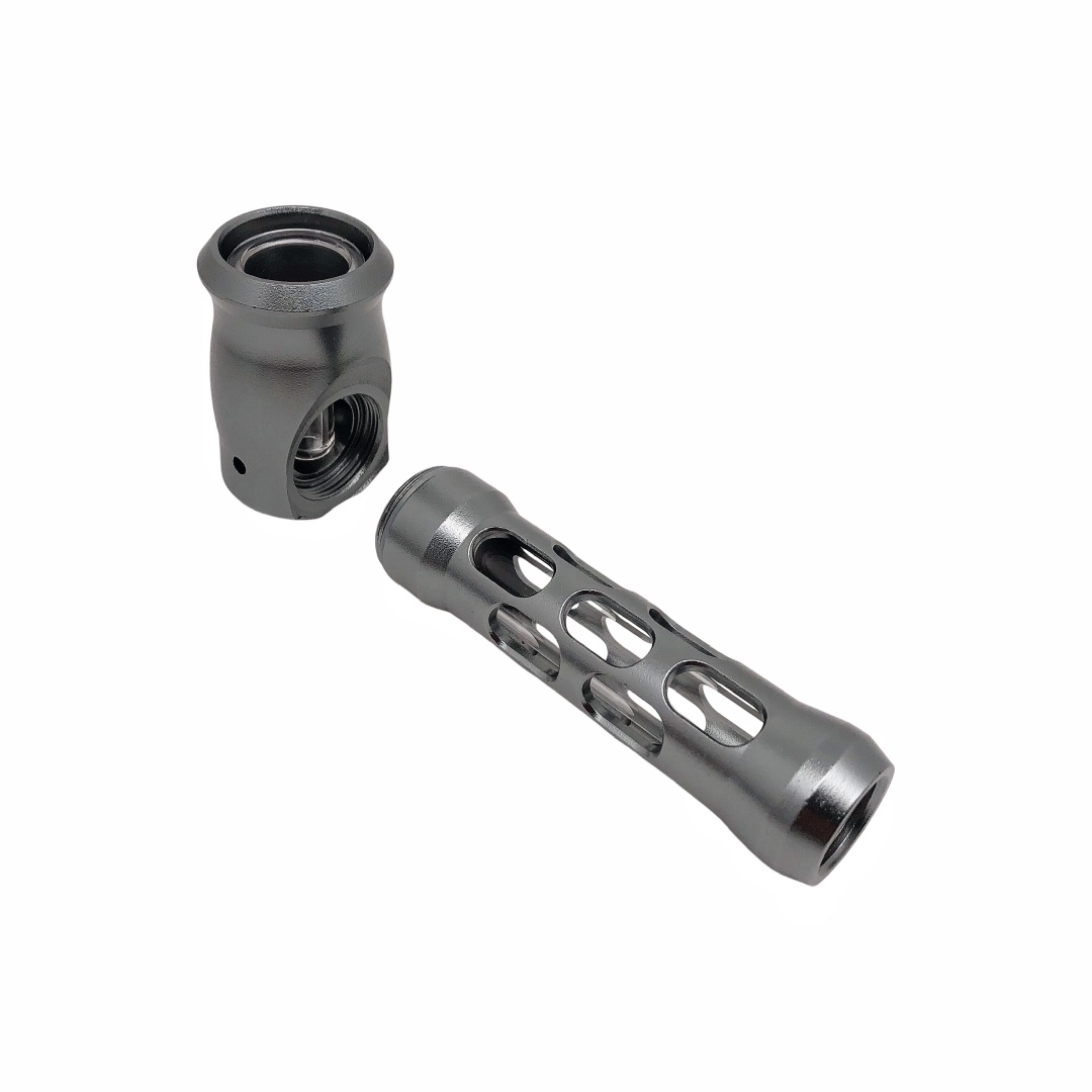 4.13 Inch Multi Color Optional Removable and Easy-to-clean Explosion Proof Glass Core Hollow-carved Design Shaped Aluminum CNC Tobacco Pipes With Pipe Screens And Pipe Cleaners