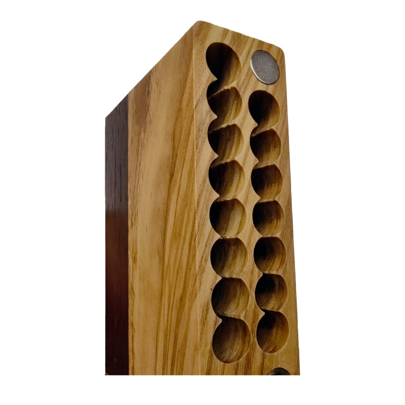 Flip-top Magnetic Walnut Two-Tone Wooden Cigarette Case Cigarette Holder Cigarette Storage Box Premium Handmade Wooden Cigarette Box