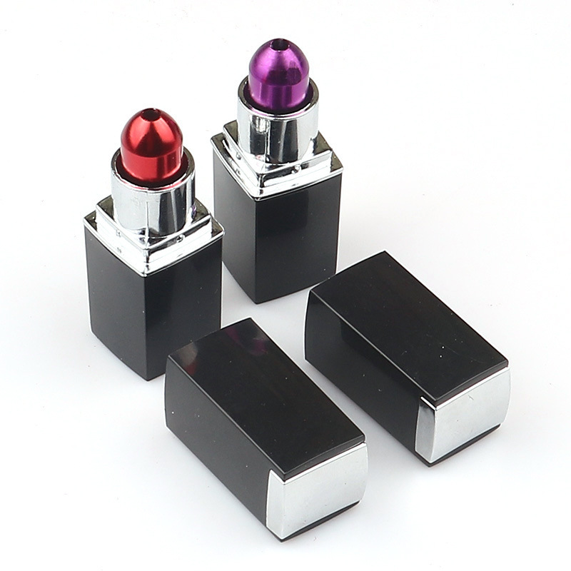 Lipstick Shaped Metal Smoking Pipe Novelty Discreet Tobacco Hand Pipe Unique Mechanic Themed Gift for Smokers