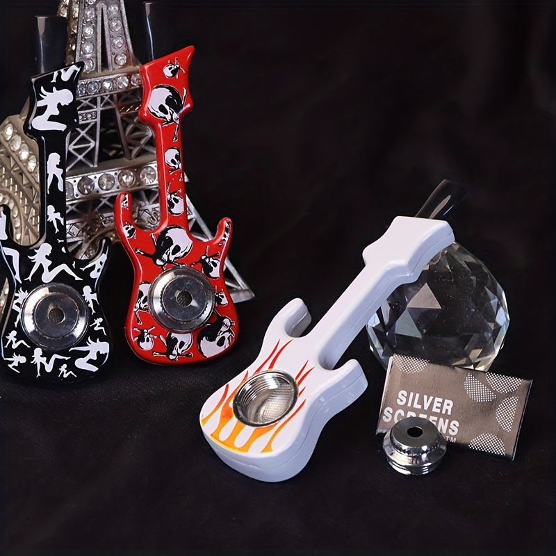 Guitar Shape Tobacco Smoking Pipe for Weed