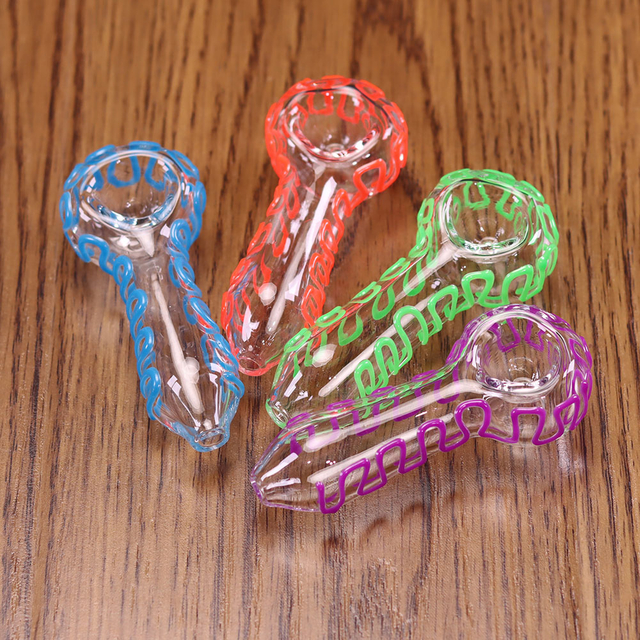 4 Inch Handheld Glass Hand Pipe with Vibrant Fruit Color Twisted Design Compact Portable Colorful Glass Pipe Trendy Aesthetic Style Highly Sought After by American Young Adults