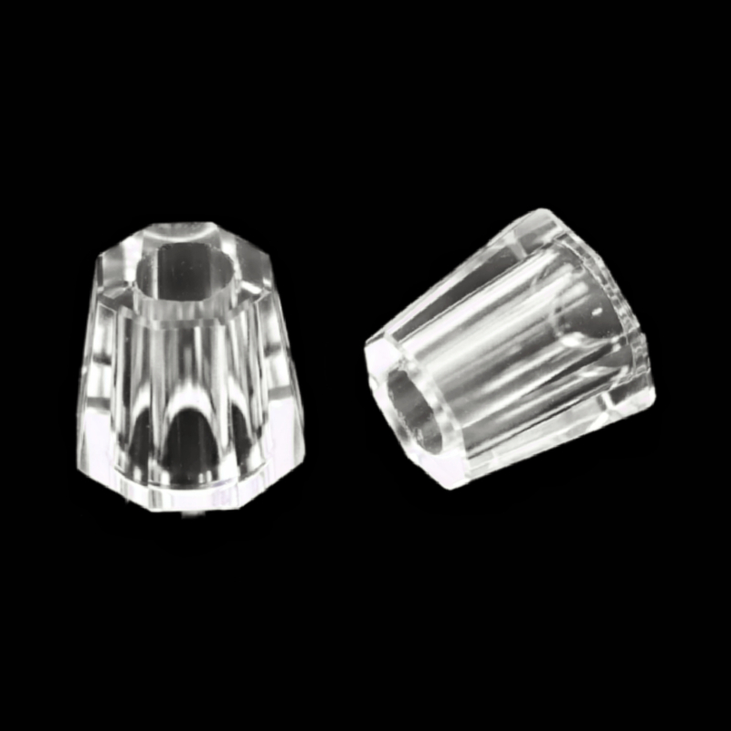 Crystal Cone Cigarette Snuffer Transparent Cigarette Extinguisher Octagonal Cone Cigarette Snuffer for Home Bar