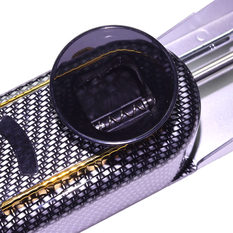 Premium Electric Cigarette Rolling Machine Automatic Tobacco Injector Adjustable Tightness DIY Cigarette Maker with Elegant Purple & Gold Design for Smooth and Consistent Rolls