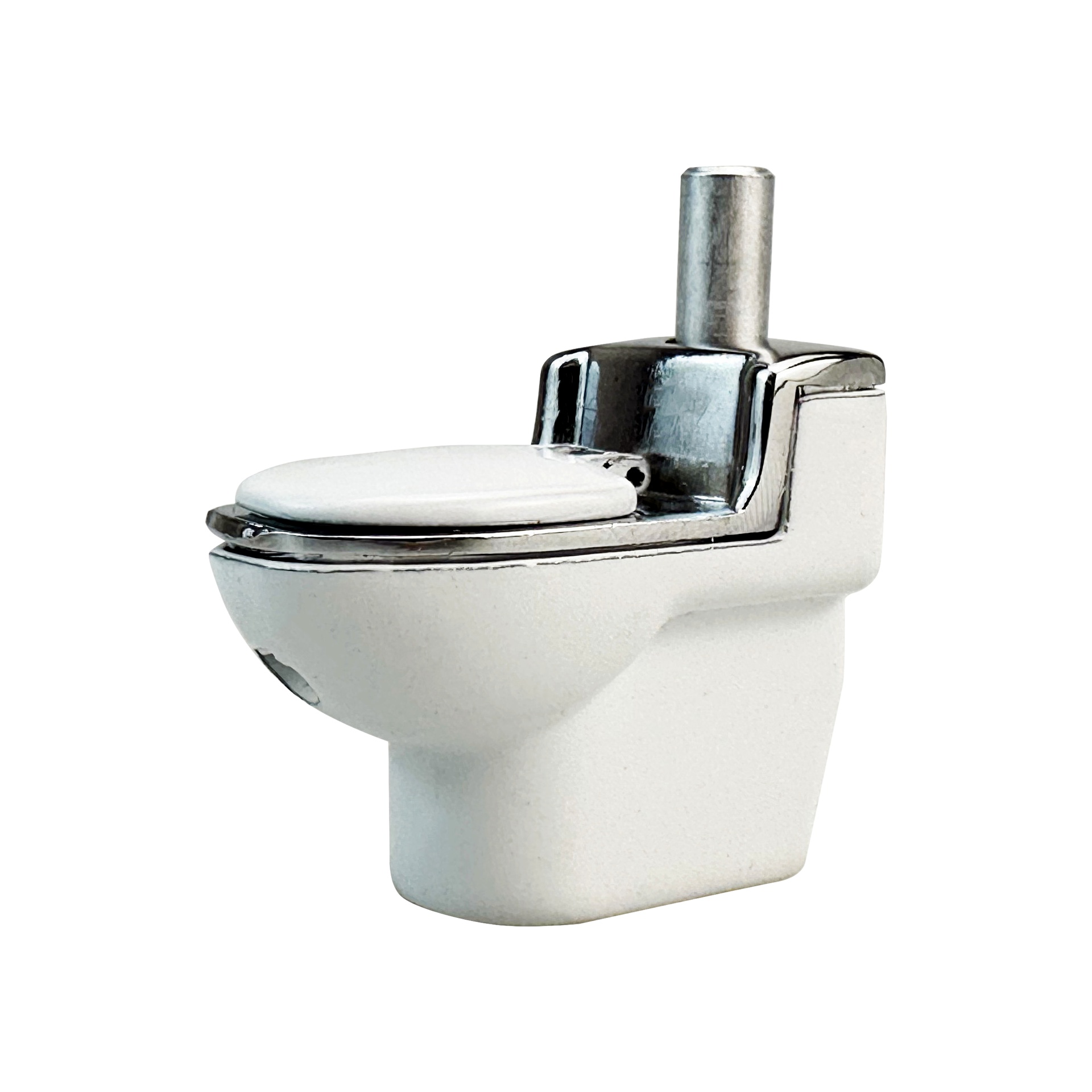 Toilet Shaped Metal Smoking Pipe Novelty Discreet Tobacco Hand Pipe Unique Mechanic Themed Gift for Smokers