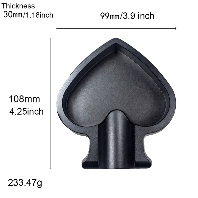 Non-Slip Durable Spade Shape Cigar Ashtray Aluminum Alloy Poker Playing Card Ashtray for Cigar Bar Man Cave Gift for Cigar Lovers