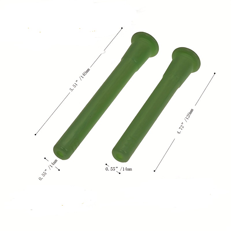 Random Color 3-Pack Macaron Color Unbreakable Plastic Water Pipe Down Stem 19mm to 14mm Standard Joint Replacement Accessory For Glass Bongs