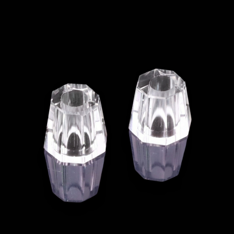 Crystal Cone Cigarette Snuffer Transparent Cigarette Extinguisher Octagonal Cone Cigarette Snuffer for Home Bar