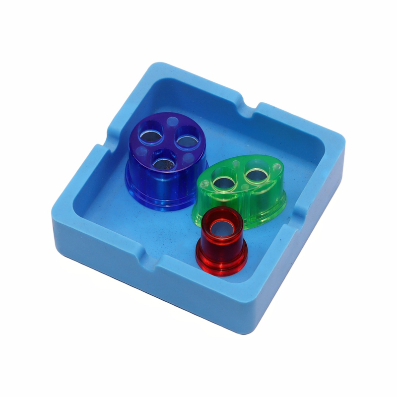 3 Pack Multi-hole Plastic Cigarette Snuffer with Aluminum Liner Round/oval Cigarette Snuffer for Ashtray 10mm Aluminum Liner Cigarette Extinguisher