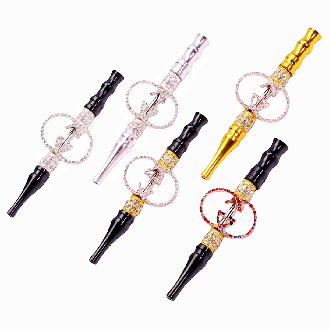 GUCCI Rhinestone Hookah Mouthpiece Diamond Shisha Mouth Tip Luxury Hookah Hose Nozzle Bling Hookah Accessories
