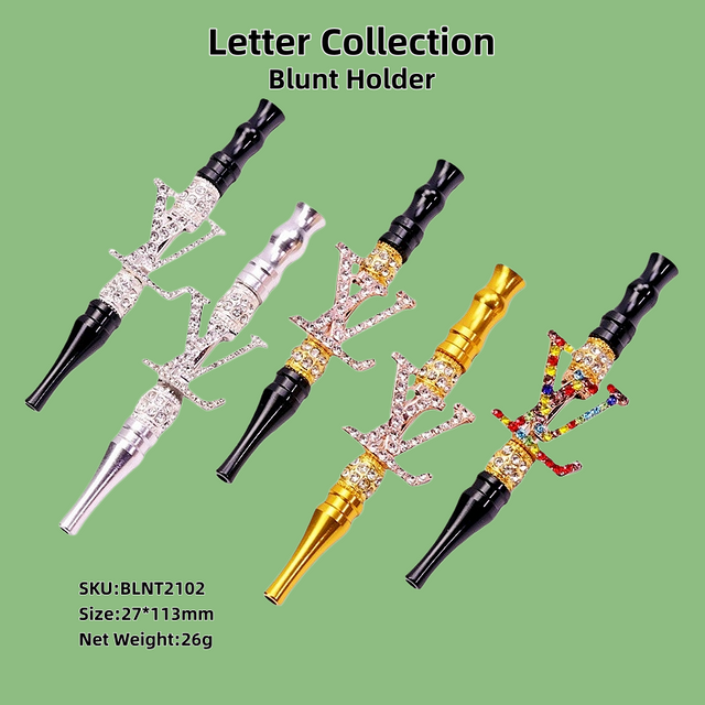 LV Decorative Hookah Mouthpiece LOUIS VUITTON Metal Hookah Tip with Crystals Ornate Hookah Mouthpiece Fashion Hookah Accessories