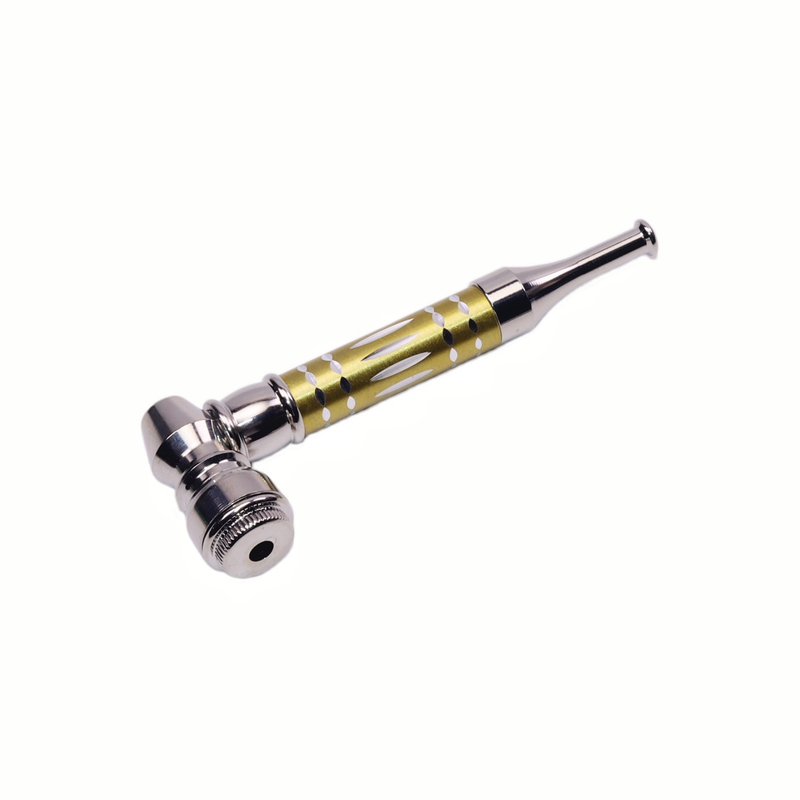 8-Pack Diamond Cut Metal Tobacco Pipe Smoking Kit With Pipe Screen Tool Brush Cleaning Tool Metal Rod Travel PU Case for Smoking Gift 