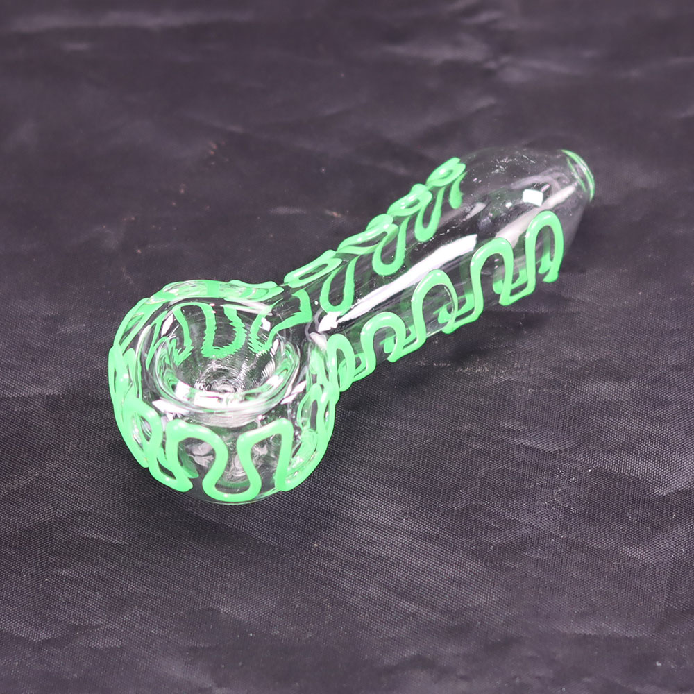 4 Inch Handheld Glass Hand Pipe with Vibrant Fruit Color Twisted Design Compact Portable Colorful Glass Pipe Trendy Aesthetic Style Highly Sought After by American Young Adults