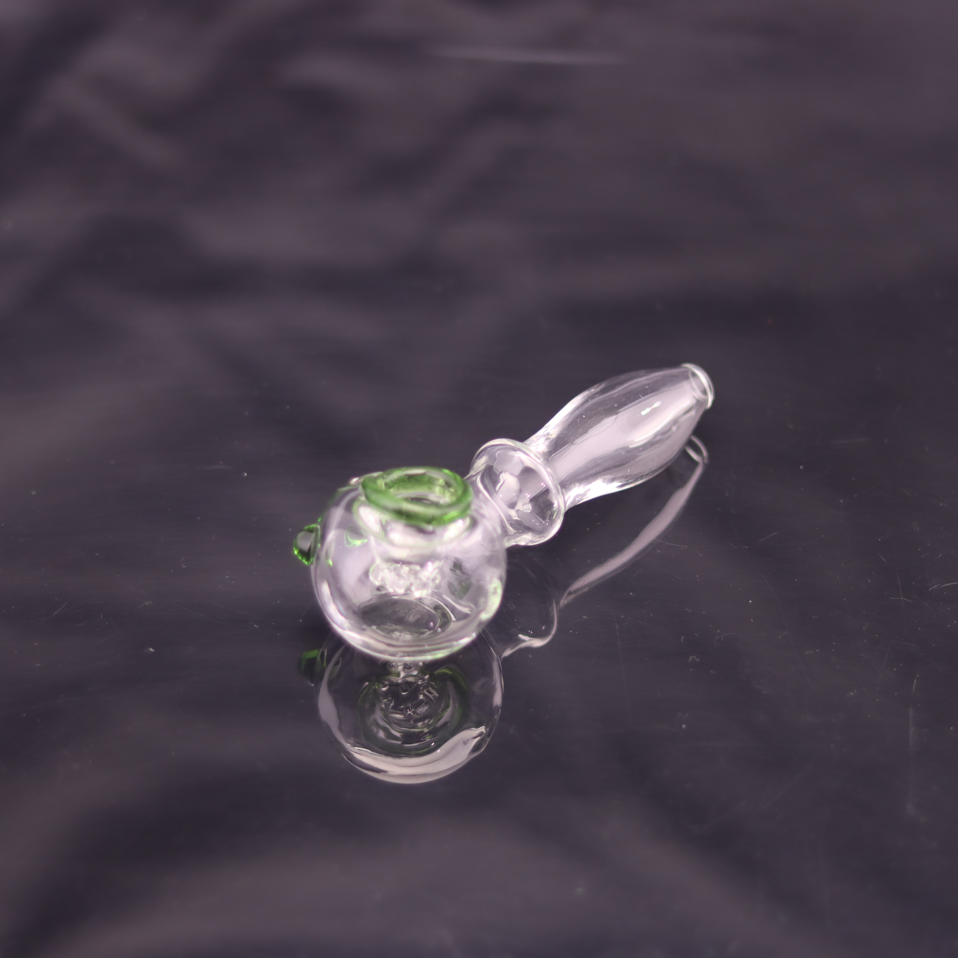 4 Inch Handheld Borosilicate Glass Hand Pipe with Colored Bowl Decoration for smoking 