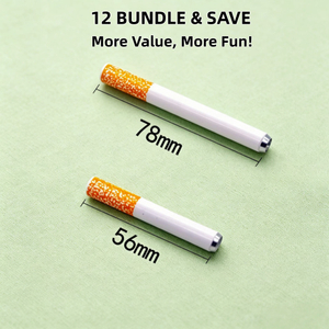 78mm 3 inches Cigarette Shaped Portable Aluminum Mini One Hitter Pipe Durable Metal Bat Pipe for Dugout