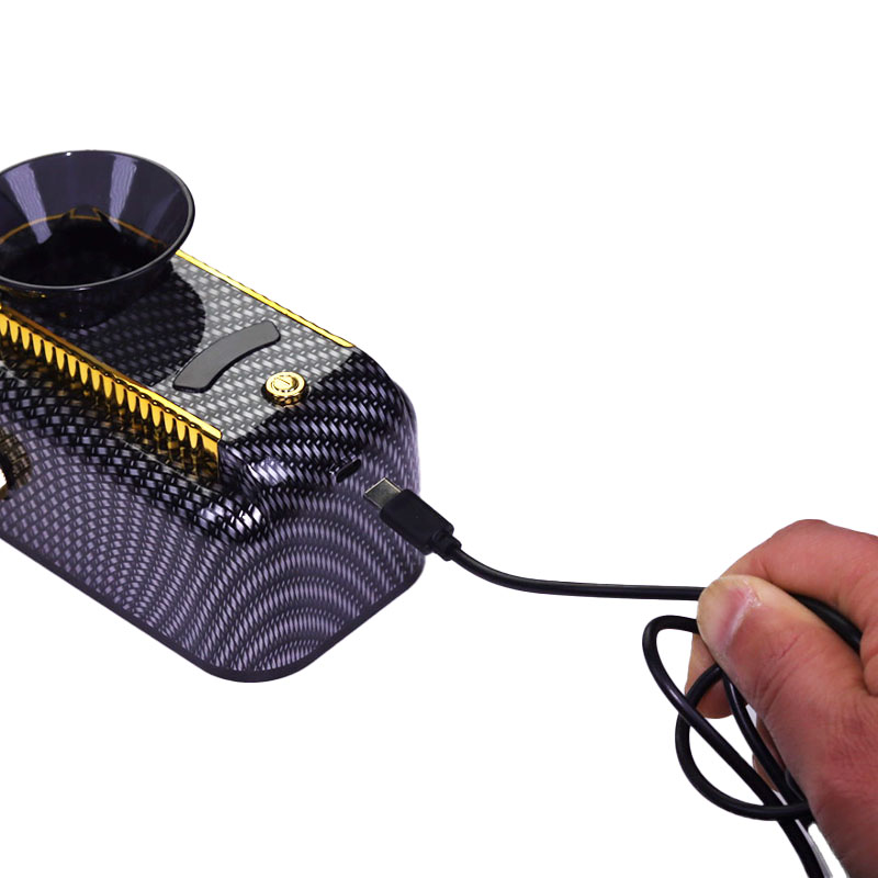 Premium Electric Cigarette Rolling Machine Automatic Tobacco Injector Adjustable Tightness DIY Cigarette Maker with Elegant Purple & Gold Design for Smooth and Consistent Rolls