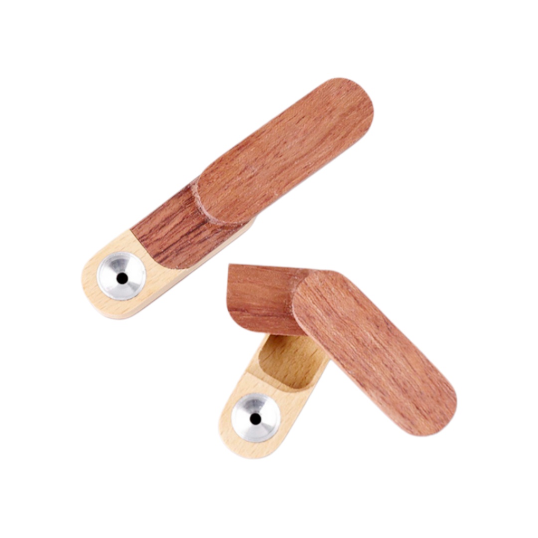 Wooden Monkey Shaped Metal Smoking Pipe Novelty Discreet Tobacco Hand Pipe Unique Mechanic Themed Gift for Smokers