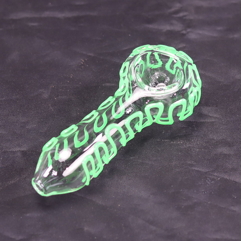 4 Inch Handheld Glass Hand Pipe with Vibrant Fruit Color Twisted Design Compact Portable Colorful Glass Pipe Trendy Aesthetic Style Highly Sought After by American Young Adults