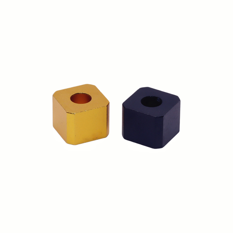 Square Block Shape CNC Portable Durable Aluminum No Ash Cigarette Extinguisher for Bar Cube Shape Smokeless Cigarette Snuffer for Ashtry