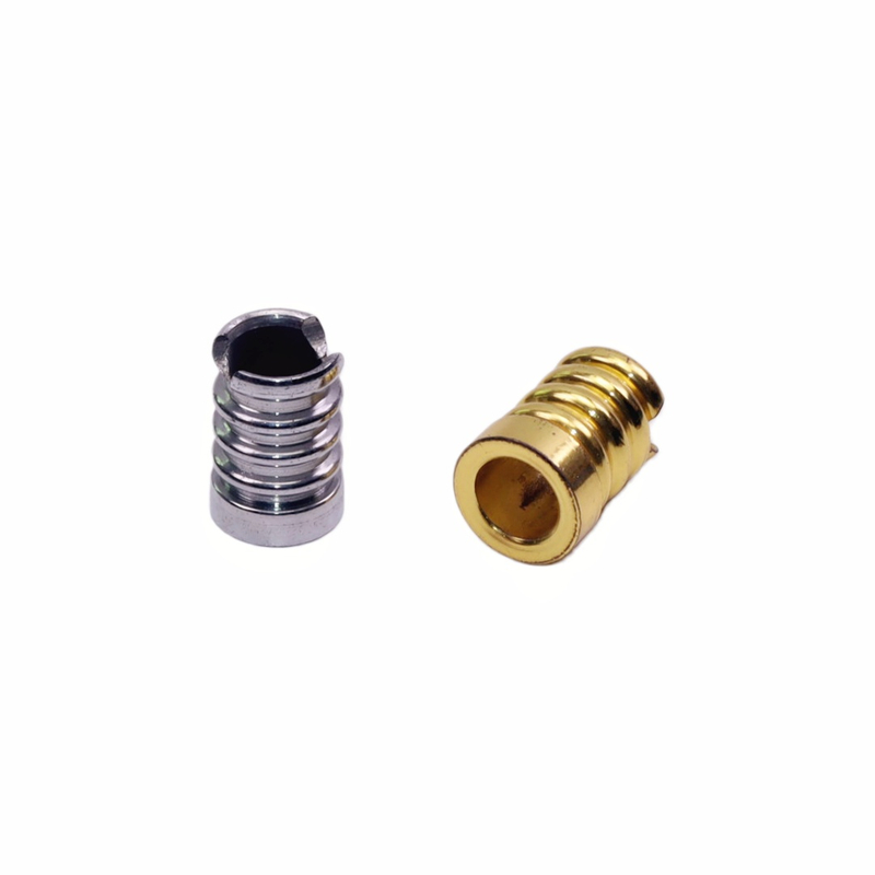 2 Pack Gold/Silver Ribbed Conical Metal Cigarette Snuffer Threaded Tapered Cigarette Extinguisher Reusable Ribbed Metal Cigarette Snuffer