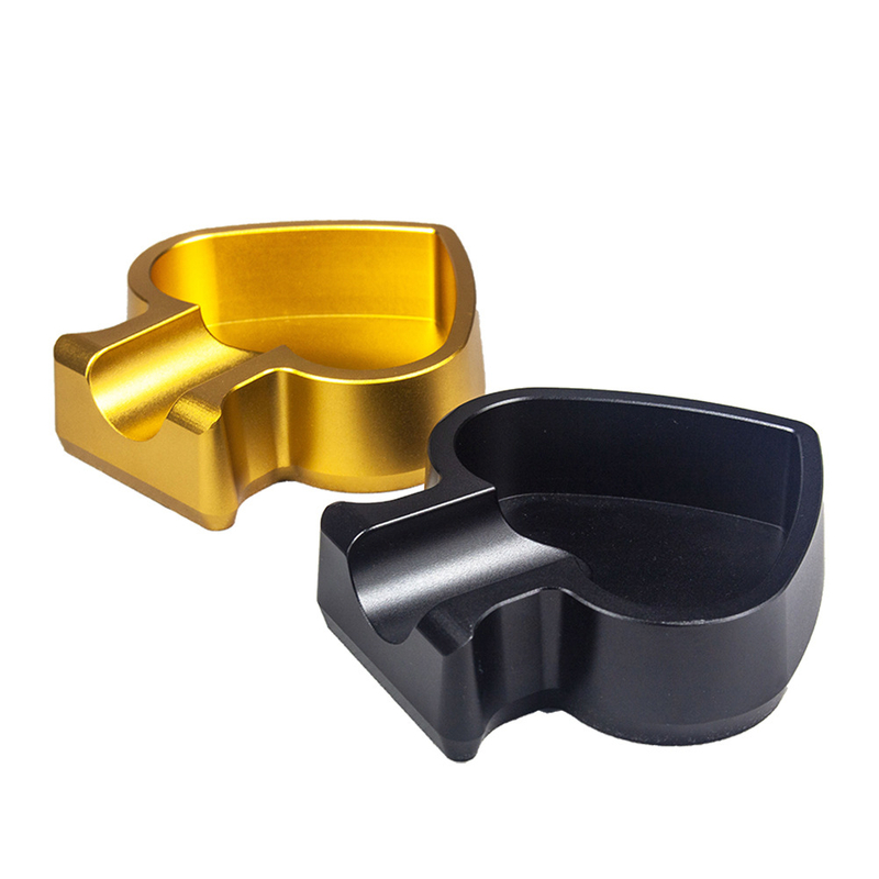 Non-Slip Durable Spade Shape Cigar Ashtray Aluminum Alloy Poker Playing Card Ashtray for Cigar Bar Man Cave Gift for Cigar Lovers