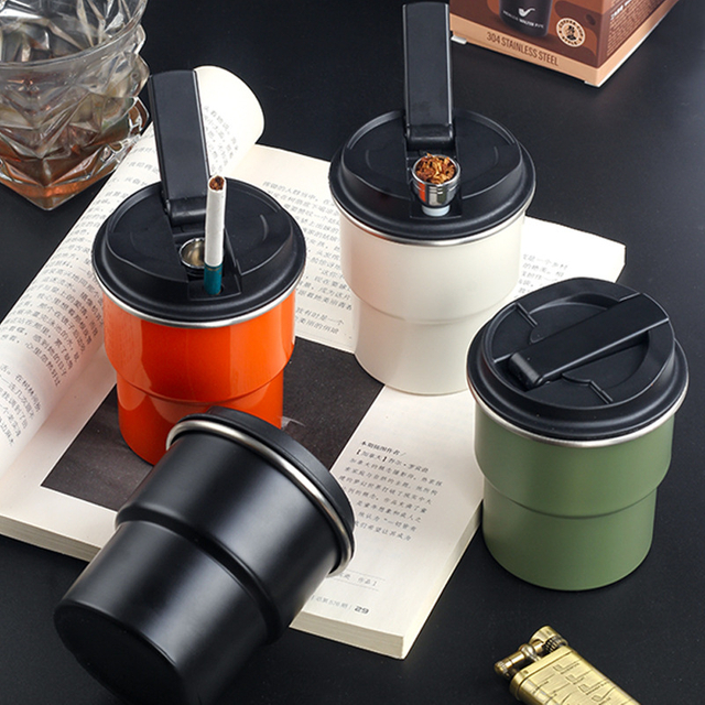 Portable Hookah Tumbler for Car Cup Holder 2-in-1 Stainless Steel Portable Shisha Cup Hookah & Coffee Mug