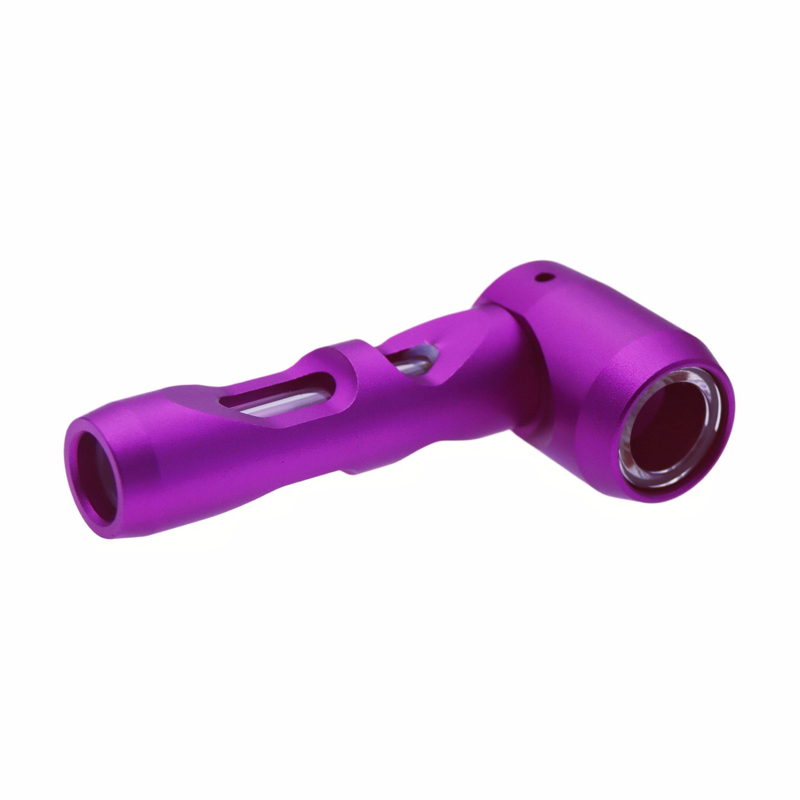 Premium Durable Portable Aluminum Metal Detachable Prometheus Tobacco Pipe With Booklets Pipe Screen & Cleeaning Cotton for Smoking