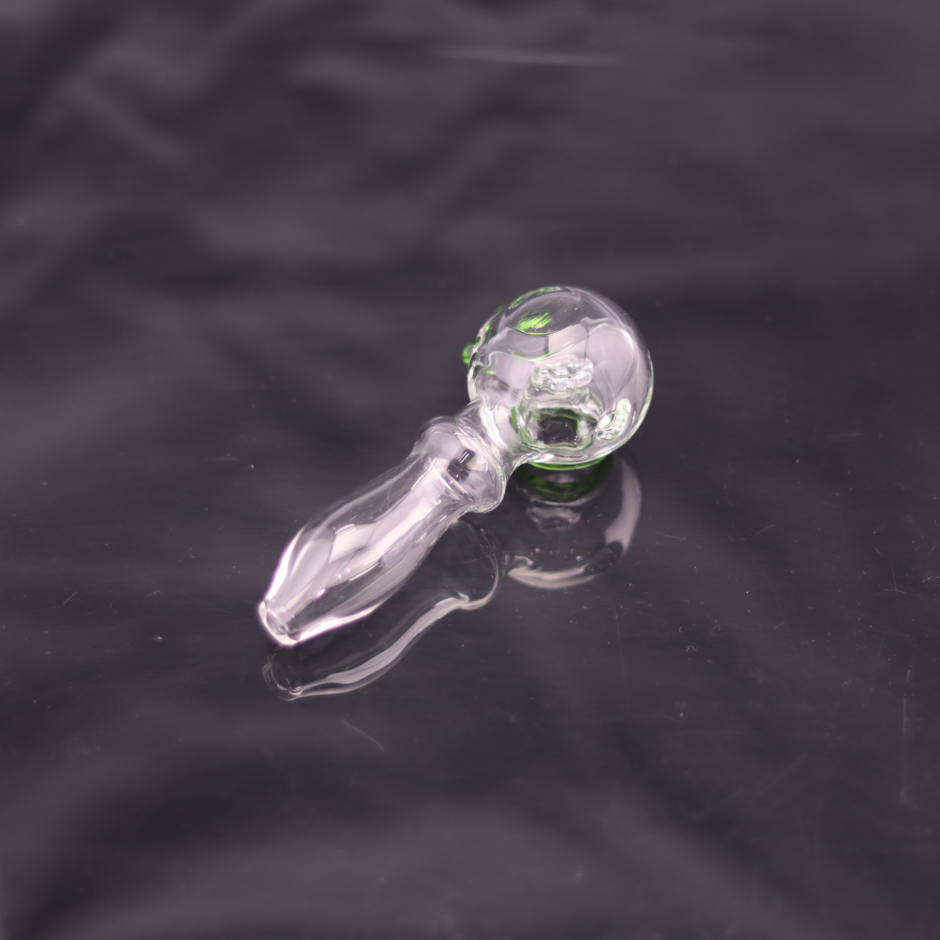 4 Inch Handheld Borosilicate Glass Hand Pipe with Colored Bowl Decoration for smoking 