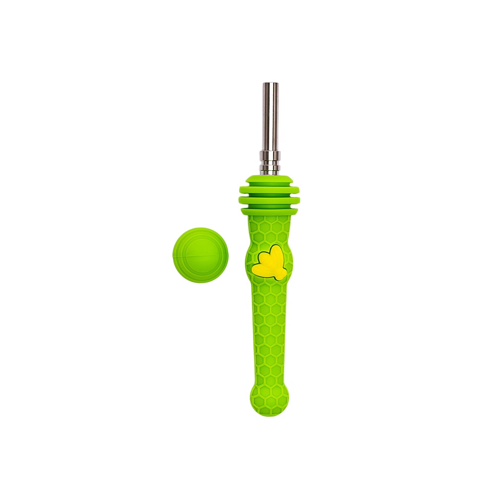 Portable Silicone Dab Straw Unbreakable Silicone Nectar Collector Silicone Dab Tool Travel Silicone Wax Collector