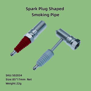 Hidden Spark Plug Shape Tobacco Smoking Metal Pipe for Weed