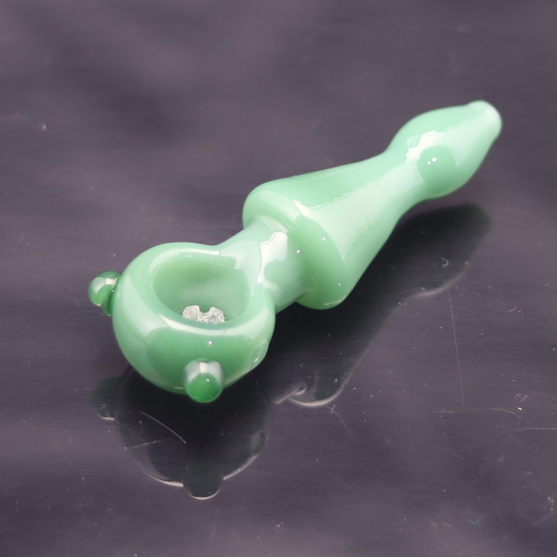 4 Inch Novelty Glass Hand Pipe with Sexy Female Body Shape & Snowflake Pattern Handmade Artistic Color Body Design Glass Pipe