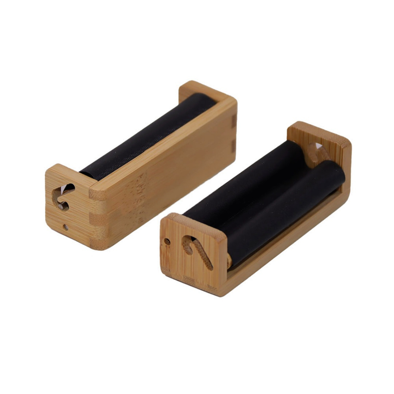 Bamboo Manual Cigarette Rolling Machine Portable 70mm/110mm Tobacco Roller Eco-Friendly Wood Cigarette Maker for DIY Smoking Accessories