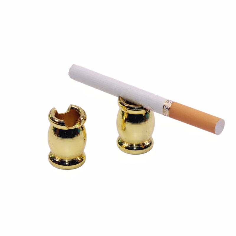 Drum Shaped Portable Durable Metal No Ash Cigarette Extinguisher Smokeless Cigarette Snuffer for Ashtray Bar