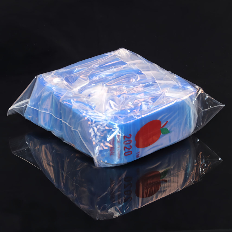 1 Bag of 1000piece Apple 2020 Mini Zip Lock Bags Multi-Color Resealable Plastic Baggies with Apple Pattern Small Storage Bags