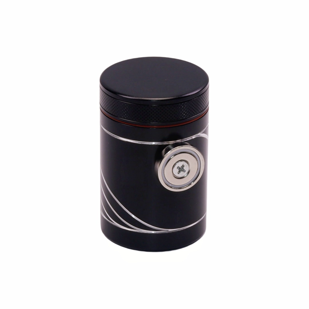100ml Magnetic airtight stash jar Hidden magneticsmell proof container Metal spice jar with magnet Portable CNC aluminum storage canister Magnet base scent lock jar
