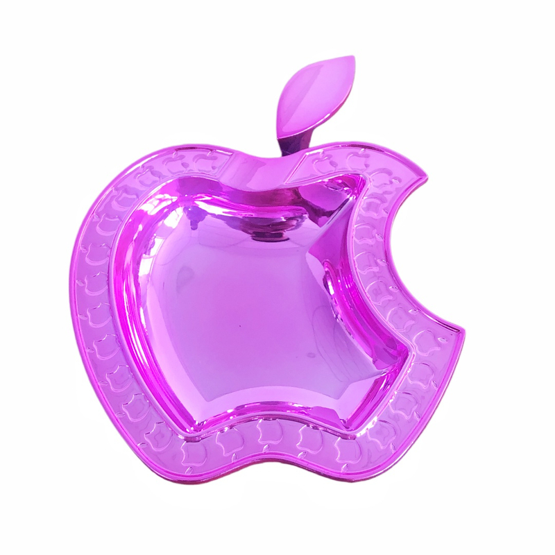 Portable Durable Premium Luxury Apple Shaped Mirror Blue Zinc Alloy Cigar Ashtray for Home Office Gift