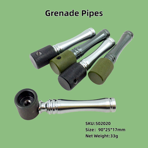 Grenade Shaped Metal Smoking Pipe Novelty Discreet Tobacco Hand Pipe Unique Mechanic Themed Gift for Smokers