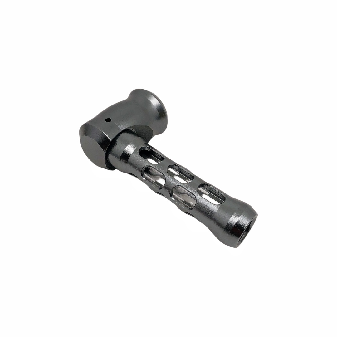 4.13 Inch Multi Color Optional Removable and Easy-to-clean Explosion Proof Glass Core Hollow-carved Design Shaped Aluminum CNC Tobacco Pipes With Pipe Screens And Pipe Cleaners