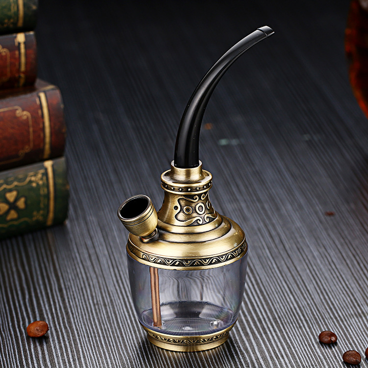 Travel Water Pipe, Desktop Mini Hookah, Easy Clean Water Pipe, Personal Water Filtered Smoking Pipe